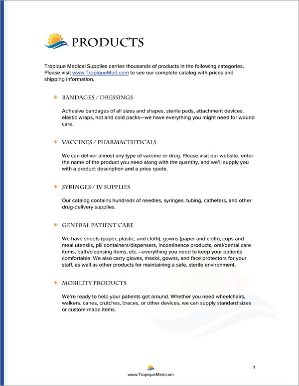 Proposal Pack Nature #7 Body Page