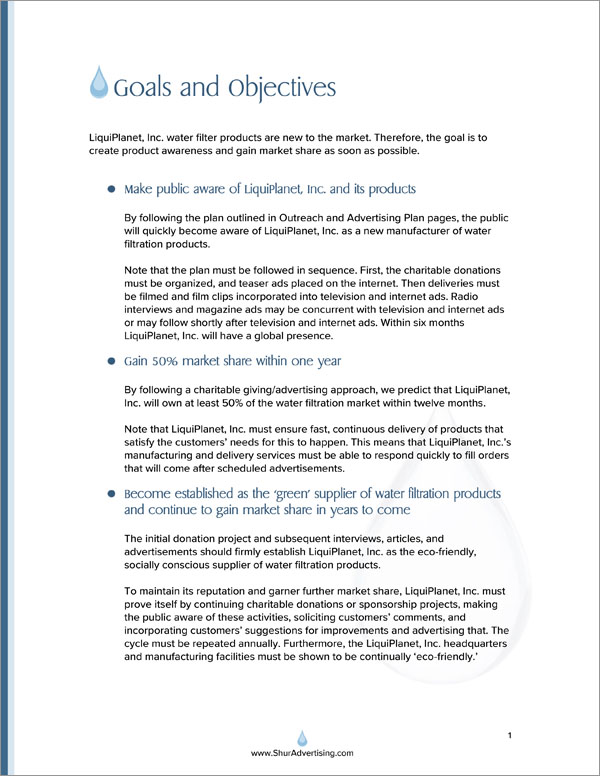 Proposal Pack Aqua #5 Body Page