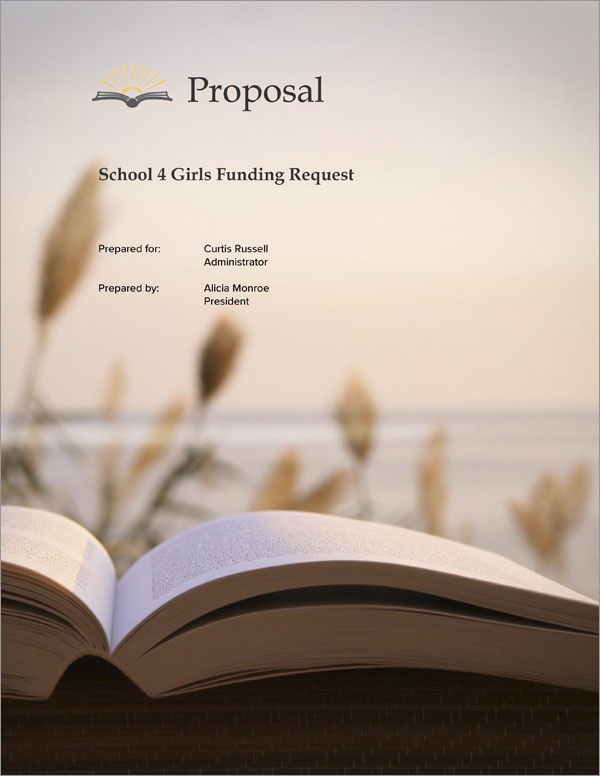 Proposal Pack Books #3 Title Page