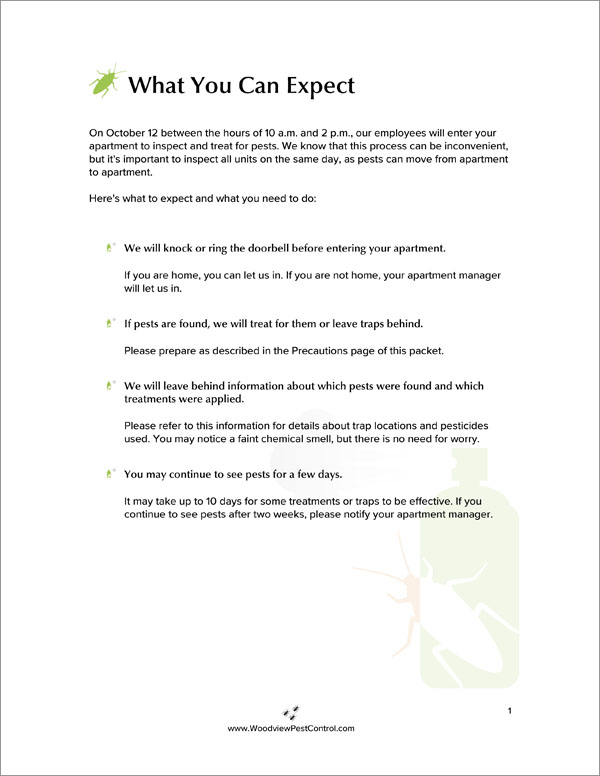 Proposal Pack Pest Control #1 Body Page