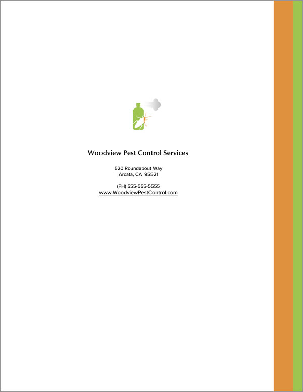 Proposal Pack Pest Control #1 Back Page