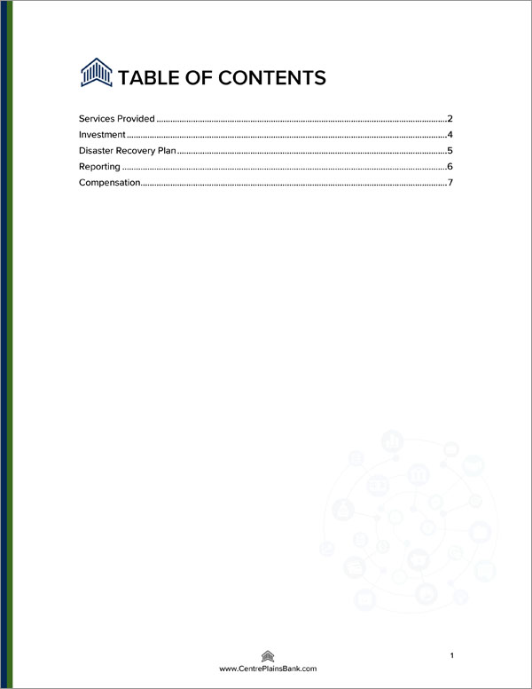 Proposal Pack Financial #5 Body Page