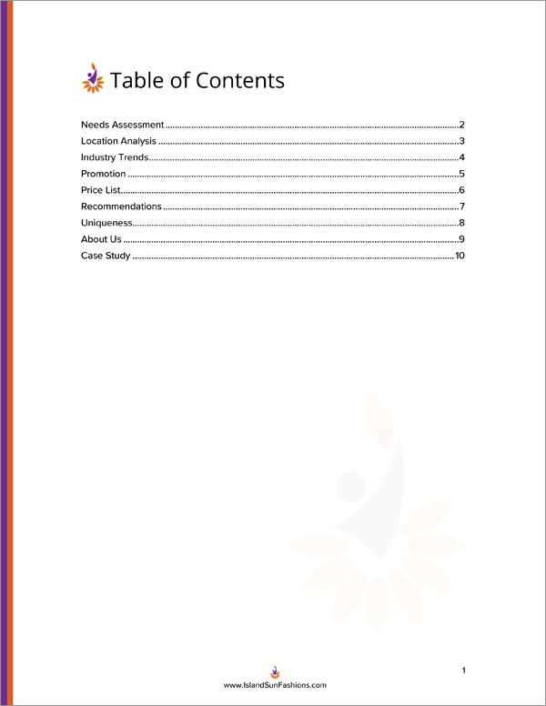 Proposal Pack Contemporary #17 Body Page