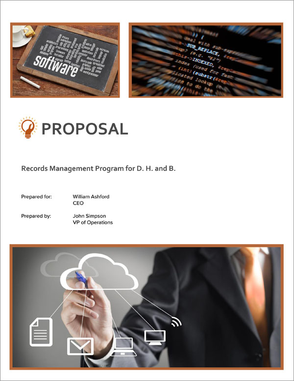 Proposal Pack Software #2 Title Page