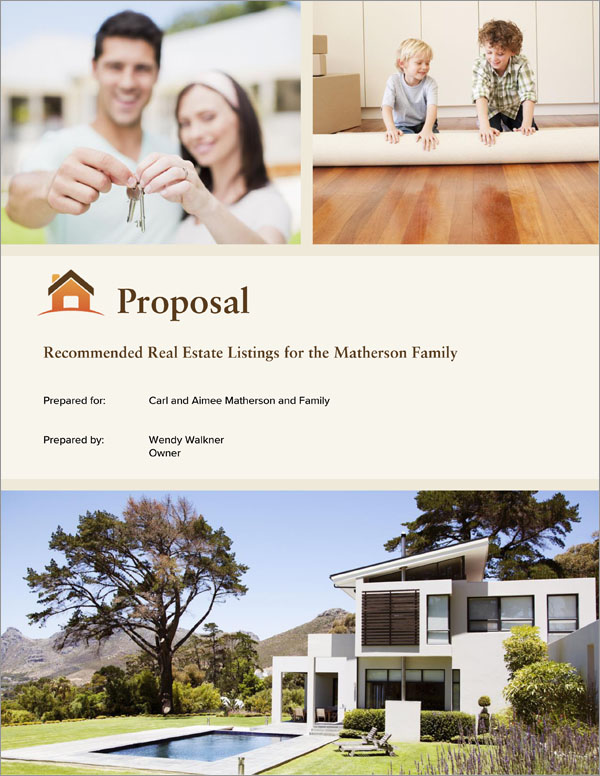 Proposal Pack Real Estate #5 Title Page