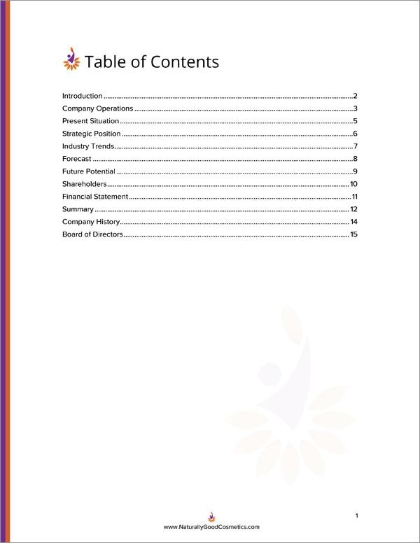 Proposal Pack Contemporary #17 Body Page