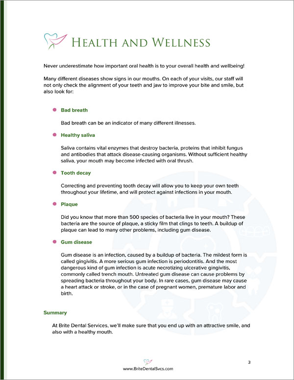 Proposal Pack Healthcare #4 Body Page