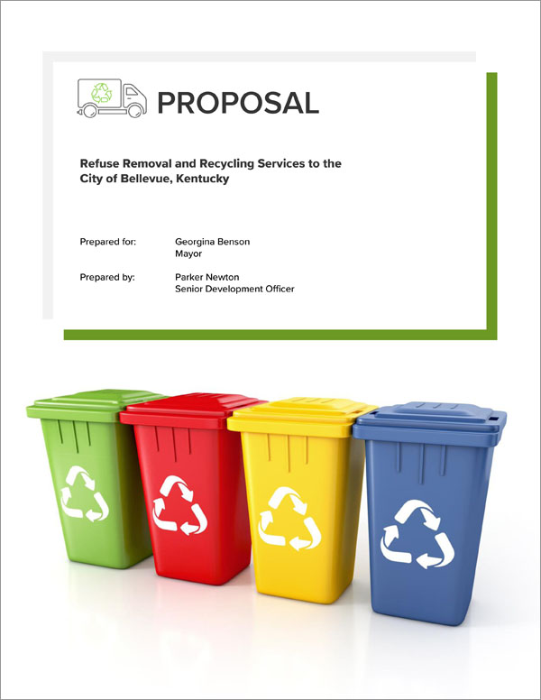 Trash And Waste Pickup Services Sample Proposal 5 Steps