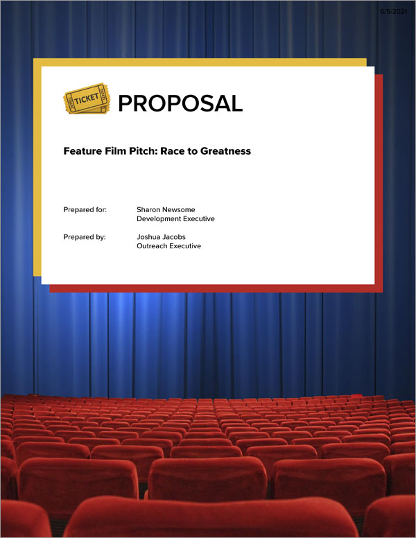 Proposal Pack Entertainment #8 Title Page