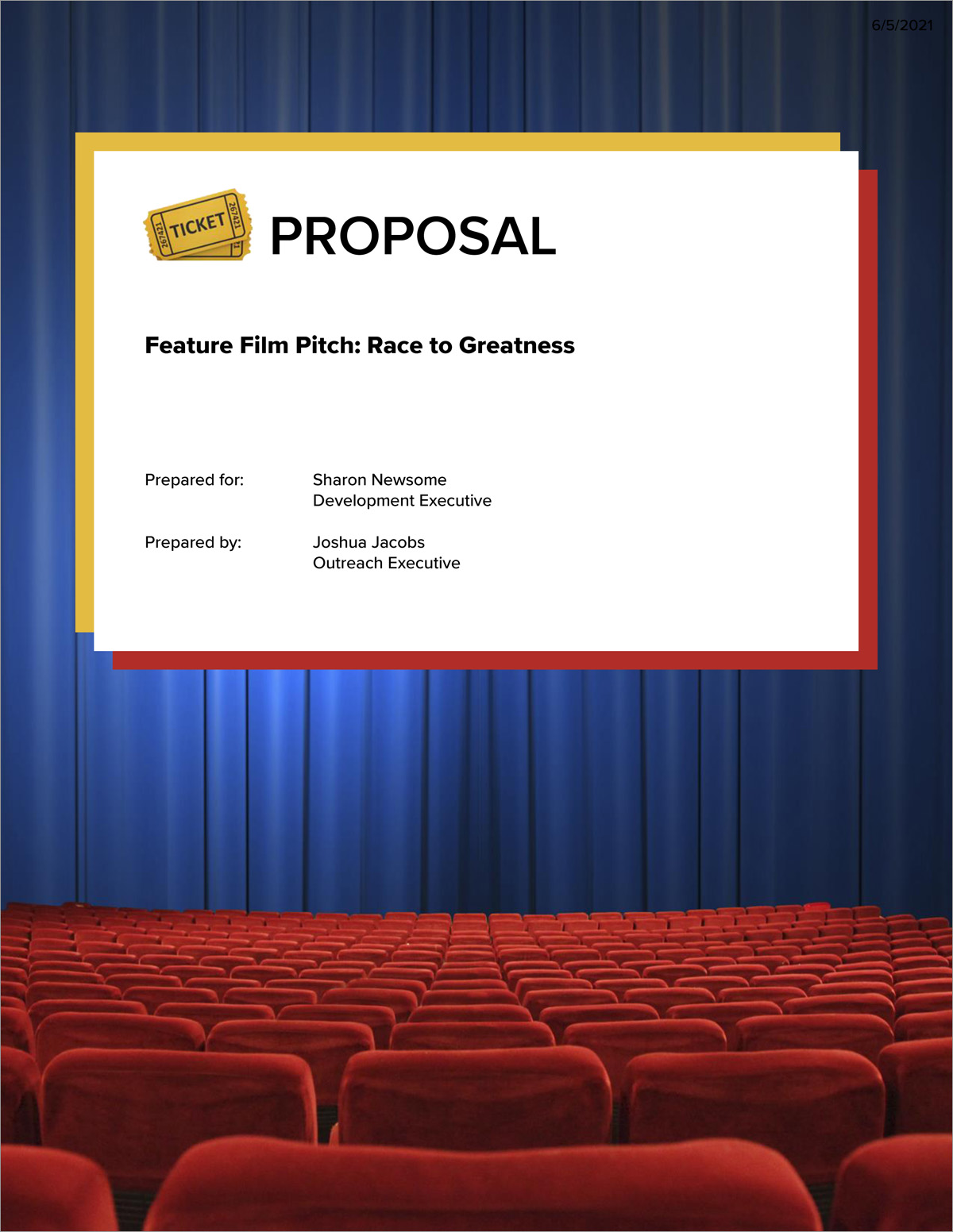 Movie Pitch Sample Proposal - 9 Steps