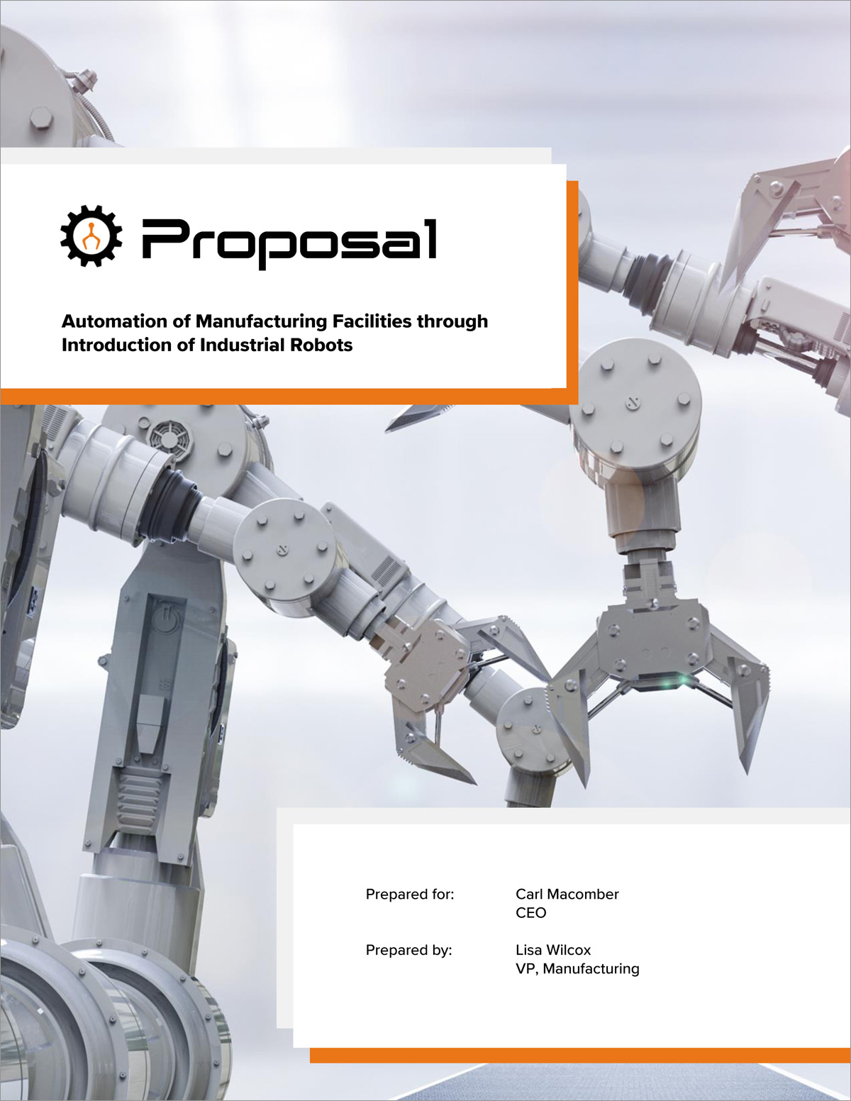 Robotics Automation Project Sample Proposal - 5 Steps