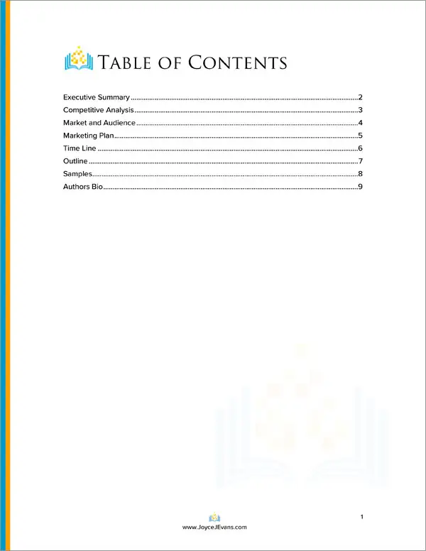 Proposal Pack Books #4 Body Page