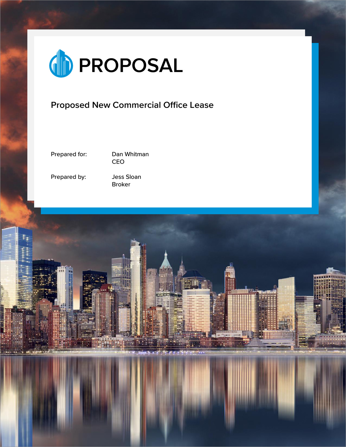 Commercial Office Real Estate Lease Proposal 5 Steps