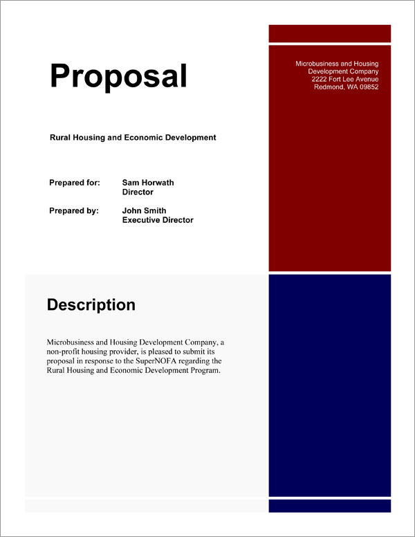 Proposal Pack for Government Grants Screenshot of Pages