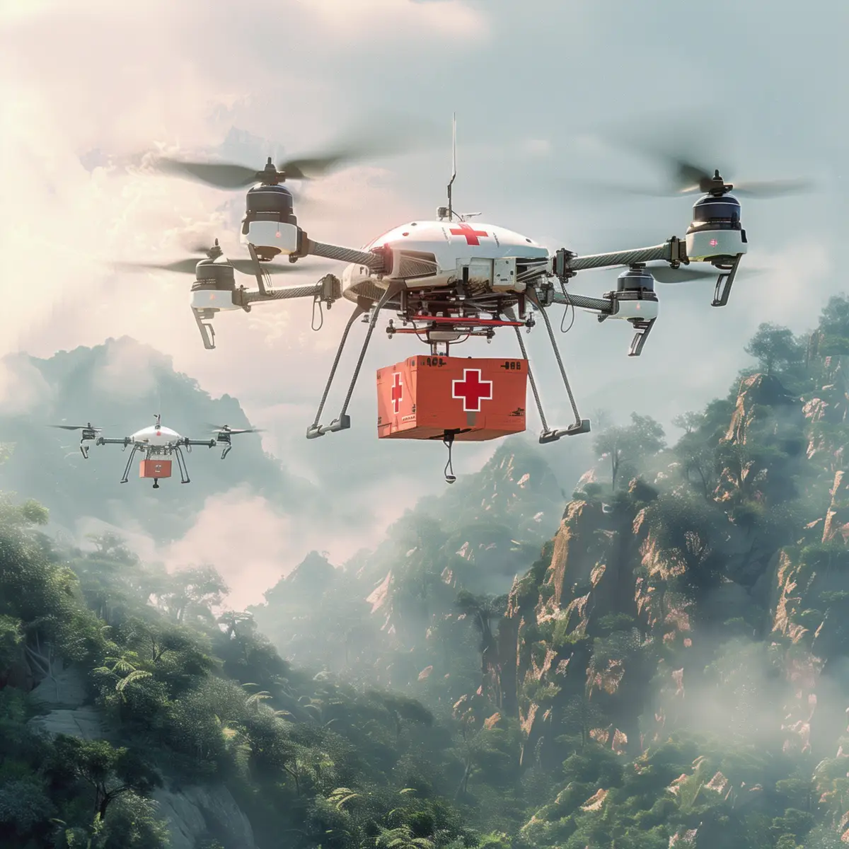 Drone Delivery of Supplies in Disaster Area Proposal Concepts