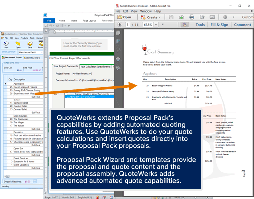 Proposal Pack Wizard - QuoteWerks Integration Proposal Pack Wizard - QuoteWerks Integration