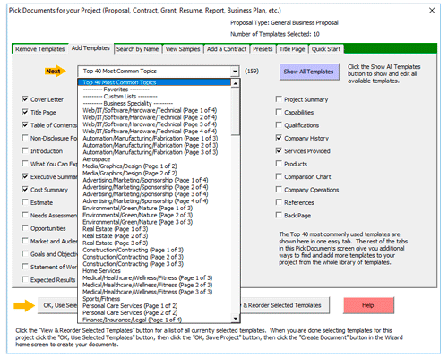 Proposal Pack Wizard Software Windows 11 download